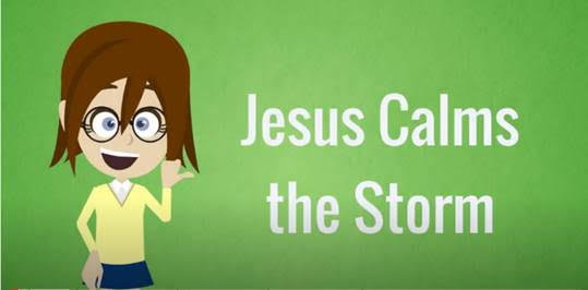 Jesus calms storm en